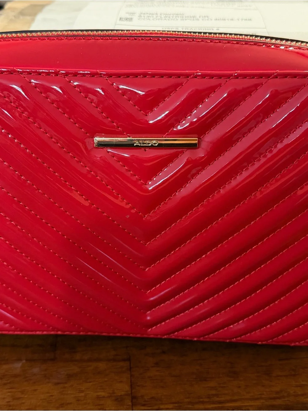 New Red  Aldo’s patent leather Crossbody Bag